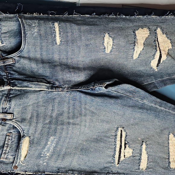 BLANKNYC Women's Destroyed Distressed Blue Jeans 30 - Picture 3 of 15